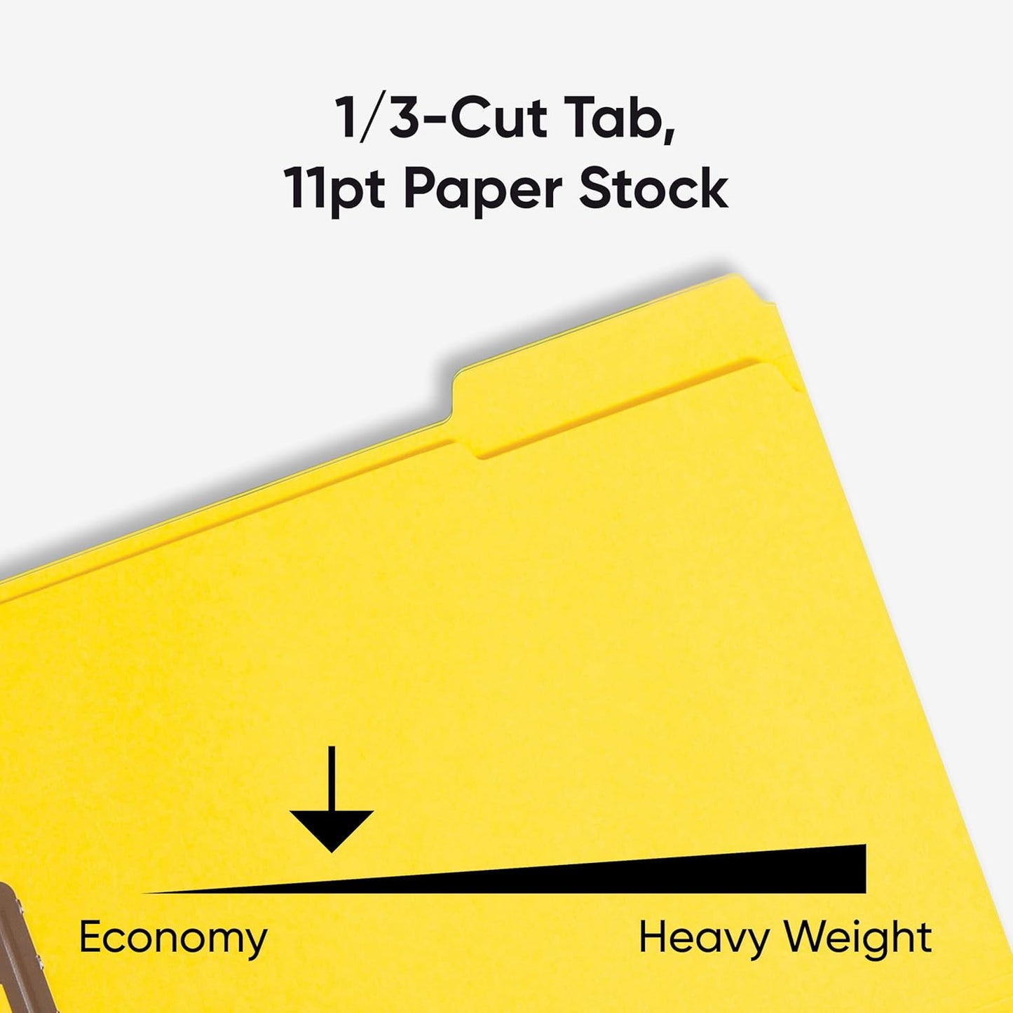 Smead Fastener File Folders, Reinforced 1/3-Cut Tabs, 2 Fasteners, Letter Size, Blue, 50 per Box (12040)