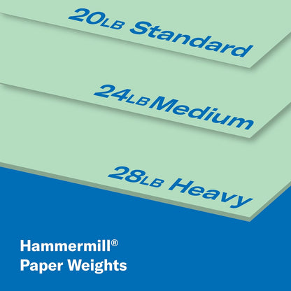 Hammermill Colored Paper, 20lb Pink Printer Paper, 8-1/2 x 11- 1 Ream (500 Sheets) - Made in the USA, Pastel Paper, 103382R