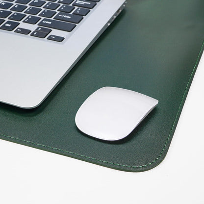 Large Desk Mat 47.2" x 17" Leather Desk Pad Protector with Natural Cork & PU Leather, Non-Slip Office Desk Mat, Large Mouse Pad, Waterproof Desk Blotter pad for Office&Home(Black)