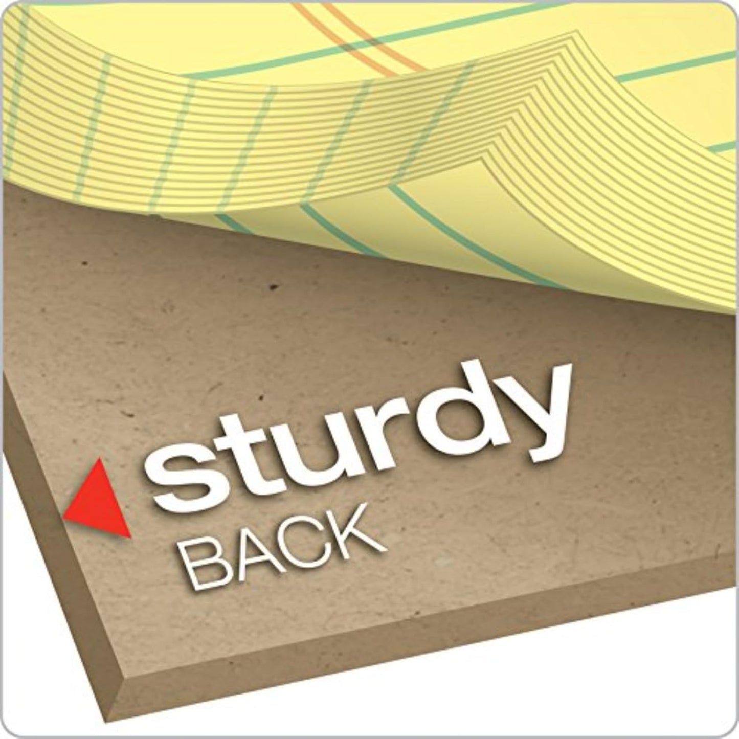 Ampad Writing Pads, 8-1/2" x 11-3/4", Legal Rule, Canary Paper, 50 Sheets, 12 Pack (20-220)