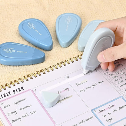 5pcs White Correction Out Tape, 32.81 Feet Cute Correction Tape for Instant Corrections, Easy to Use Applicator for Office and School Supplies (Green)