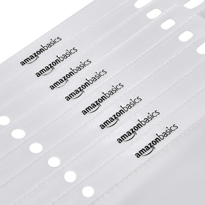 Amazon Basics Heavy Duty Sheet Protectors for 3 Ring Binder, Top Loading, Clear Plastic, 8.5 x 11 inch, 500-Pack