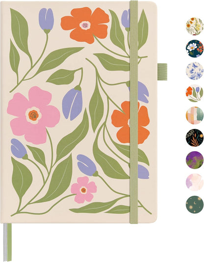 &And Per Se Lined Journal Notebook, 160 Pages, A5 5.7 x 8 inches College Ruled Thick Paper Notebook Journals for Writing, Hardcover Notebooks for Women Men Office School (1 Pack, Green) - Colors A