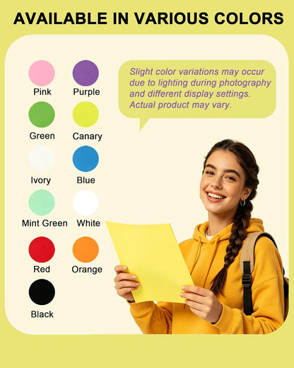 Veritas White Cardstock 8.5 x 11”, 110LB Index/199GSM Heavyweight Card Stock, 100 Sheets, Thick Cardstock Printer Paper for Copy, Printing, Art Projects, Invitations, Made In USA