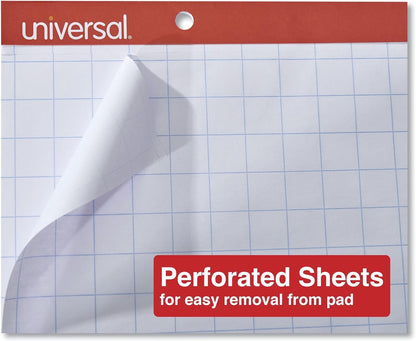 Universal 35602 Recycled Easel Pads, Quadrille Rule, 27 x 34, White, 50 Sheet (Case of 2 Pads)