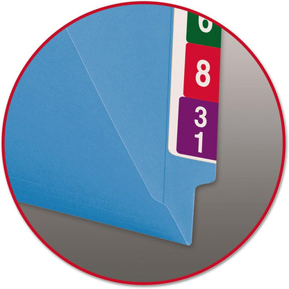 Smead End Tab File Folder, Shelf-Master Reinforced Straight-Cut Tab, Letter Size, Green, 100 per Box (25110)