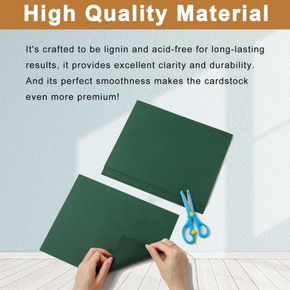 Silunkia 120 Sheets Cream Shimmer Cardstock 8.5 x 11 Off White Paper, 250gsm/92lb Premium Glossy Paper Card Stock for DIY Cards Making, Wedding Invitations, Anniversaries, Business Cards, Menus