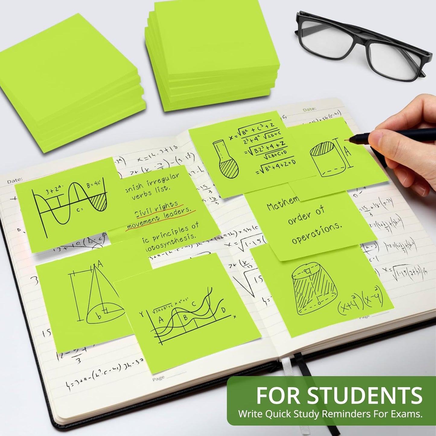 Sticky Notes, 36 Pads, 3x3 Inches Self-Stick Note Pads, Perfect for Office, Study, and Daily Life Organization - Bright