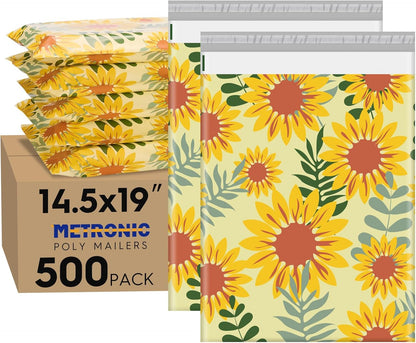 Metronic Cute Poly Mailers 10x13" 50pc Small Shipping Bags, Strong Adhesive Mailers Poly Bags for Business, Waterproof Mailing Envelopes for Packing Shipping Clothes Gifts, Gradient BluePink