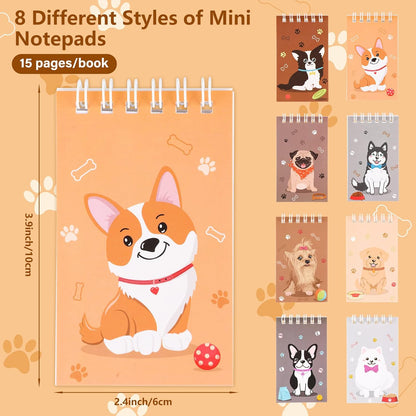 Hooqict 24 Pack Small Pocket Notebook Mini Notebooks Bulk Small Spiral Notepads with 8 Colors, Memo Note Pads for Kids, Work, Office, School, 3.9 x 2.4 Inches