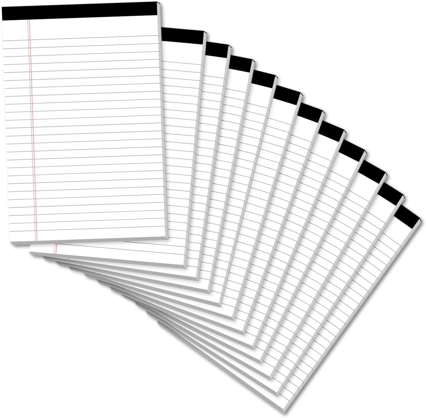 Note Pads 5x8, Narrow Ruled Legal Pad, Multicolor Small Notepads, 30 Sheet/notepad, 8 Pack Colored Legal Pads, Pink Legal Pad, Purple Notepad, Perforated Lined Note Pads for Study, Office, To-Do Lists