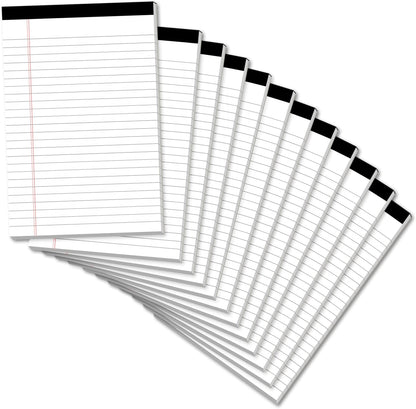Note Pads 5x8, Narrow Ruled Legal Pad, Multicolor Small Notepads, 30 Sheet/notepad, 8 Pack Colored Legal Pads, Pink Legal Pad, Purple Notepad, Perforated Lined Note Pads for Study, Office, To-Do Lists