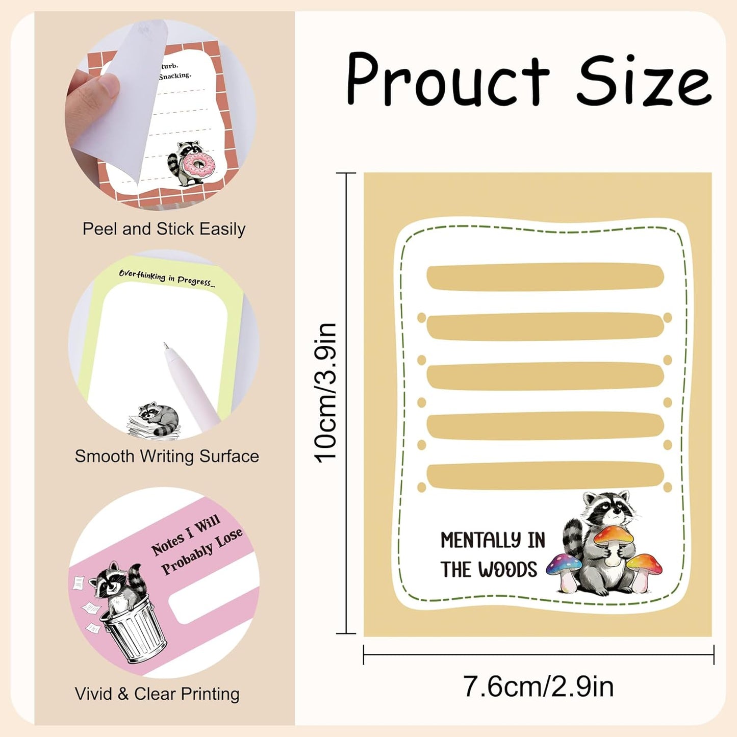 Dumpster Fire Sticky Notes 9 Pack, Funny Dumpster Fire Notepads for Work Stress Relief, Cute Self-Stick Memo Note Pads for Office, Humorous Gifts for Coworkers Students School Office Supplies 3×3 Inch