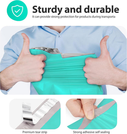 Fuxury Poly Mailers 14.5x19 Inch 50pc Shipping Bags for Small Business Mailing Envelopes for Clothing,Self Seal Shipping Envelopes Waterproof Poly bags Durable Packaging Bags Light Pink