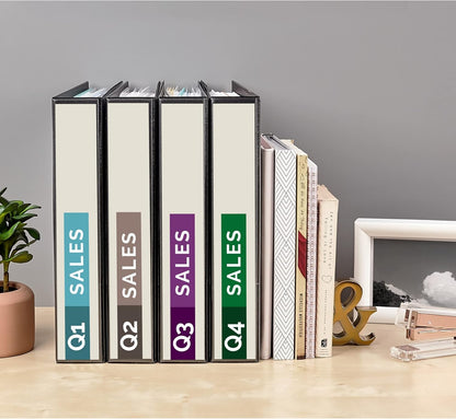 Avery Standard View 3 Ring Binders, 0.5" Round Rings, 100-Sheet Capacity, 0.7 Inch Wide Spine, Black Binders, Ideal for Lightweight Organization and Occasional Referencing (12-Pack of 05705)
