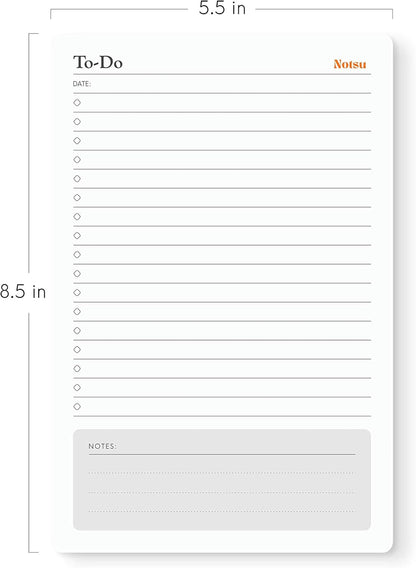 Notsu Graph Notepads 11 x 17 inch | Large Graphing Double Sided Drafting Pads with 1/4" Quad Grid Premium Thick Paper 120gsm