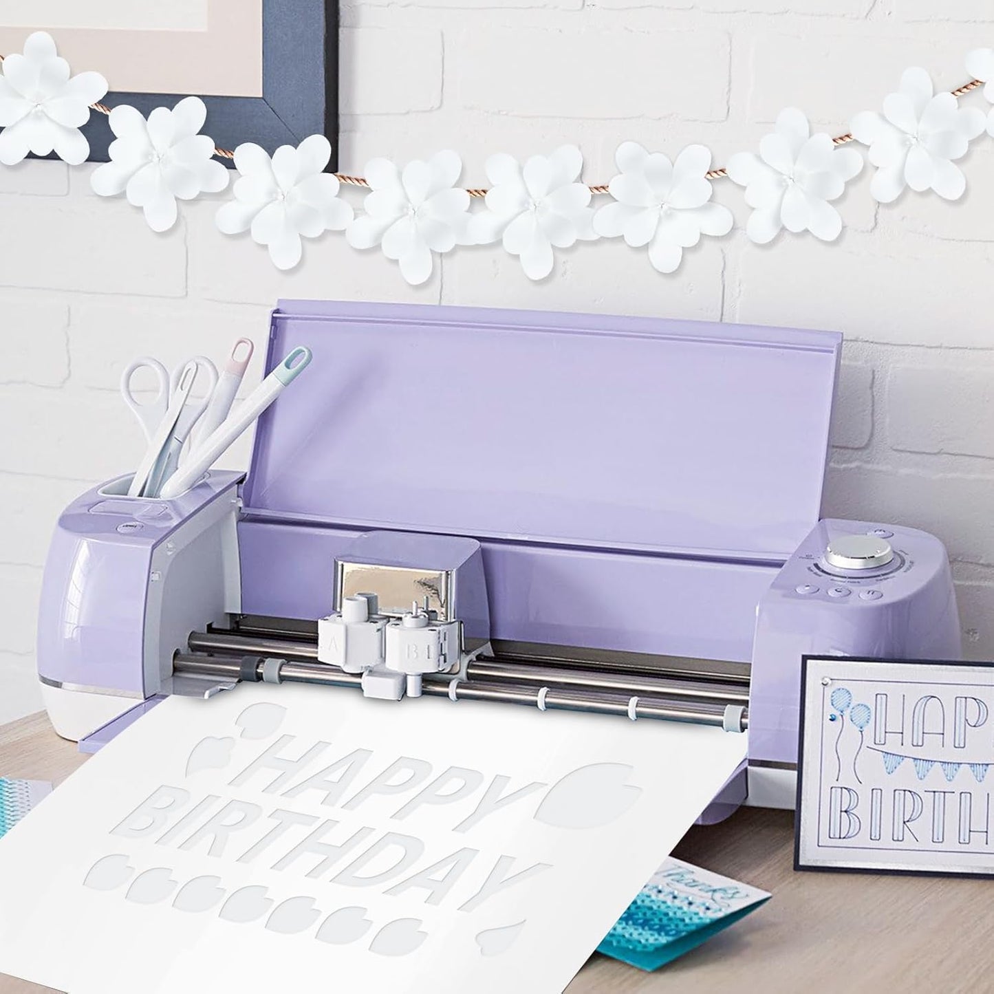 White Cardstock 12x12-24 Sheets Cardstock Paper, Goefun 80lb White Card Stock Paper for Card Making, Cricut, Crafting, Scrapbook, Photo Albums