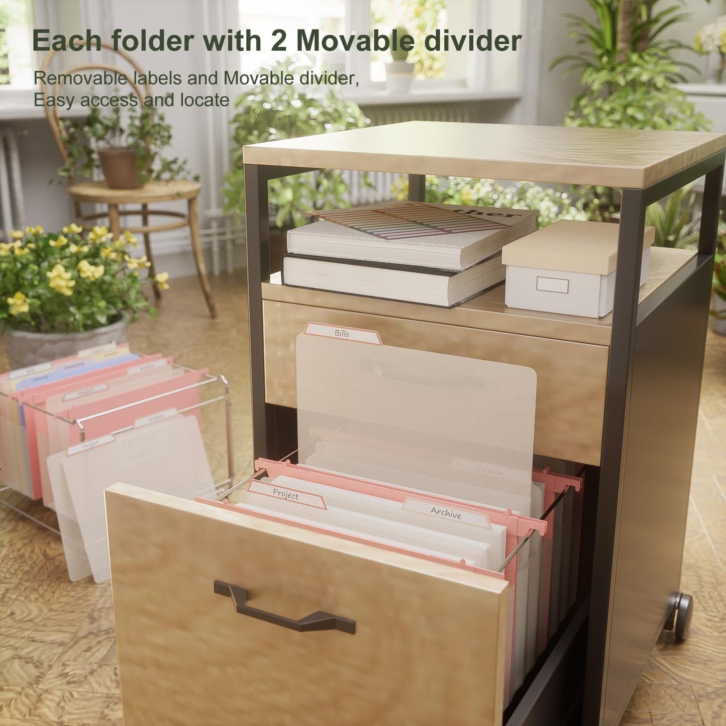 Extra Capacity Hanging File Folders, 3.15" Reinforced Wheat Straw Expanding Hanging Folder Letter Size, Heavy Duty for Filing Cabinets, File Organizer for Office & Home-Sky Blue-3 Packs