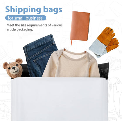 Metronic Poly Mailers 10x13 300 Pcs, Small Shipping Bags for Clothes, Shipping Envelopes for Small Business, Strong Adhensive Mailing Bags, Haze Blue