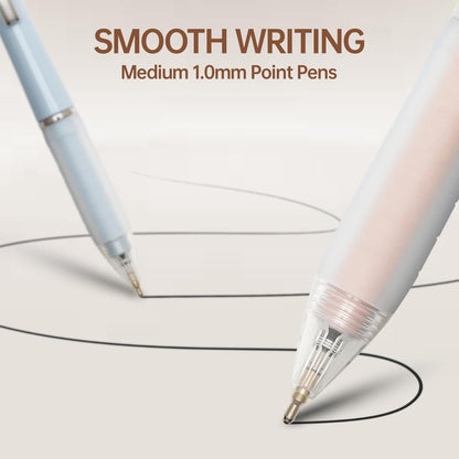 Aisibeiger Ball Point Pen Black Ink Ballpoint Pens with Super Soft Grip Medium Point 1.0mm Office Pens (12-count)