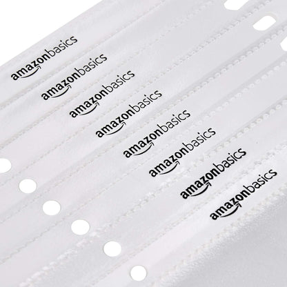 Amazon Basics Sheet Protectors for 3 Ring Binder, Heavyweight, Acid-Free, Clear Plastic Sleeves, Letter Size, 8.5 x 11 Inch, 100-Pack