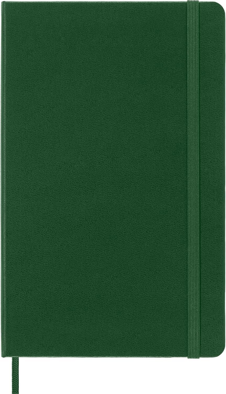 Moleskine Notebook, Large, Ruled, Myrtle Green, Hard (5 x 8.25)