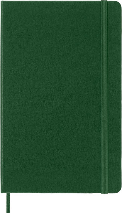 Moleskine Notebook, Large, Ruled, Myrtle Green, Hard (5 x 8.25)