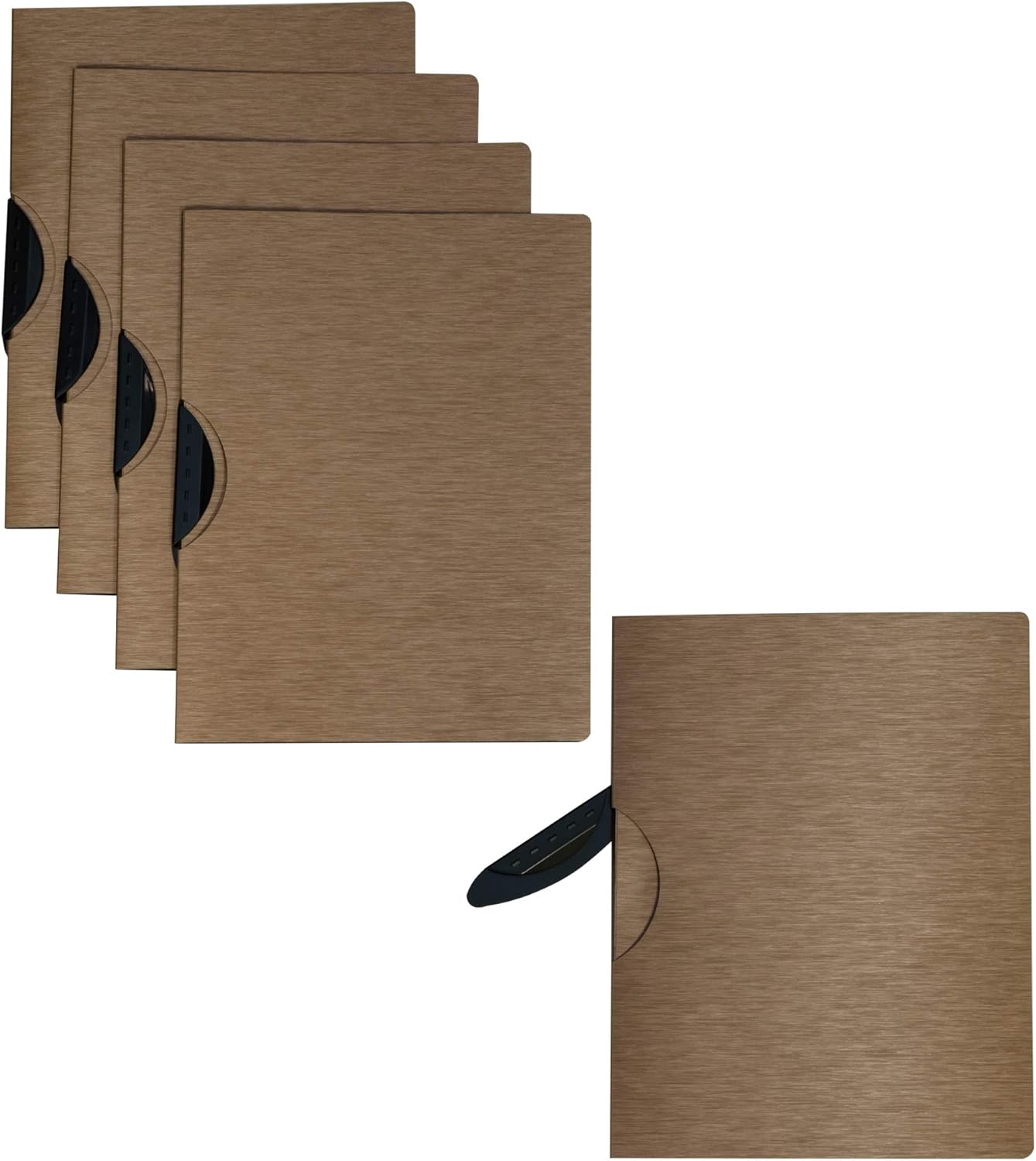 C-Line Modern Metallic Executive Style Report Cover, Blackened Bronze, Pack of 5 (33316), 1 1/4" x 9" x 11 3/4"