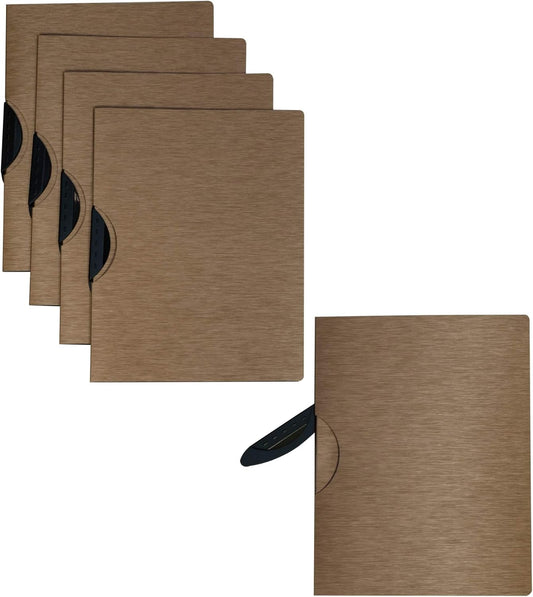 C-Line Modern Metallic Executive Style Report Cover, Blackened Bronze, Pack of 5 (33316), 1 1/4" x 9" x 11 3/4"