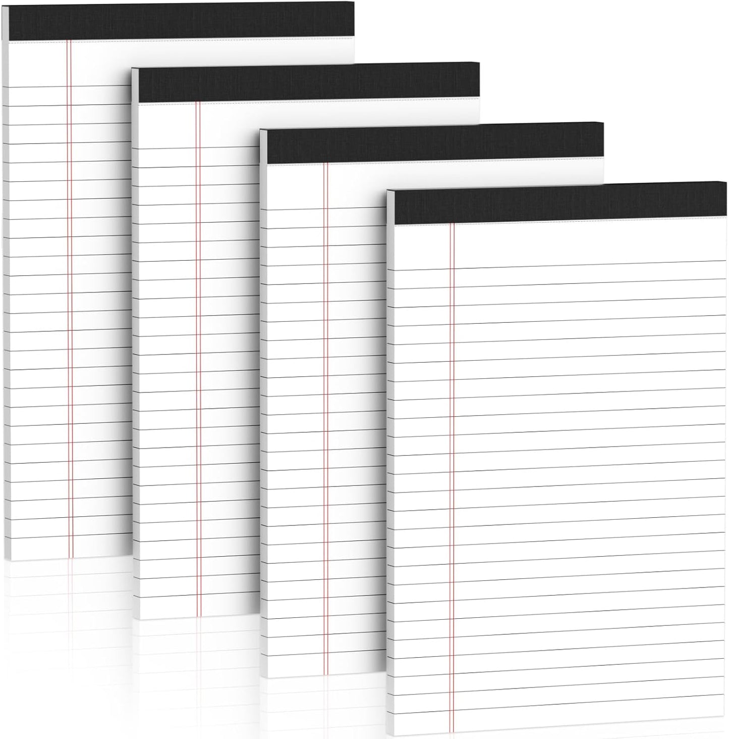 Nichela 5" x 8" Note Pads 12 Pack of Legal Pads 30 Sheets Notepad College Ruled Small Writing Pads Perforated Pages Paper Pads 80GSM Heavyweight Paper Note Pads for Home, Office, or School
