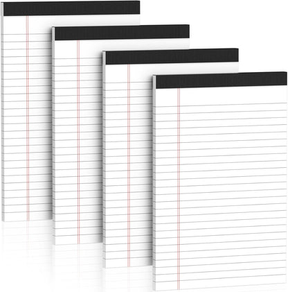 Nichela 5" x 8" Note Pads 12 Pack of Legal Pads 30 Sheets Notepad College Ruled Small Writing Pads Perforated Pages Paper Pads 80GSM Heavyweight Paper Note Pads for Home, Office, or School