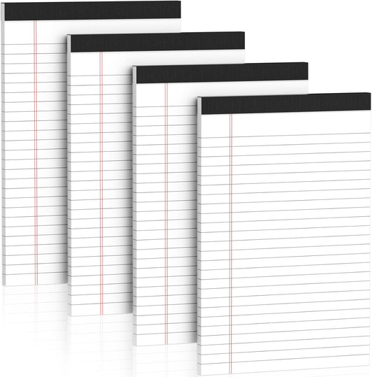 Nichela 5" x 8" Note Pads 12 Pack of Legal Pads 30 Sheets Notepad College Ruled Small Writing Pads Perforated Pages Paper Pads 80GSM Heavyweight Paper Note Pads for Home, Office, or School