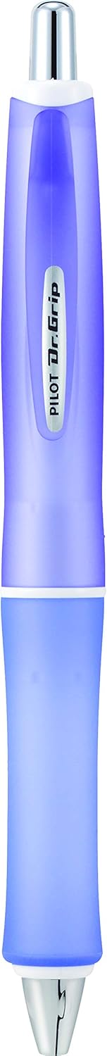 PILOT Dr. Grip Frosted Refillable & Retractable Ballpoint Pen, Medium Point, Black Ink, 3-Pack - Ideal for School, Journaling & Office Writing