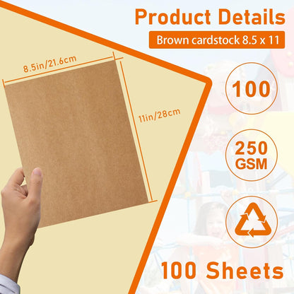 Guakicae 28 Sheets Cream Cardstock 8.5 x 11 Ivory Paper, 250gsm/92lb Premium Off White Paper Card Stock for Wedding Invitations, School Crafting, Memus, DIY Card Making, Graduations, Business Cards