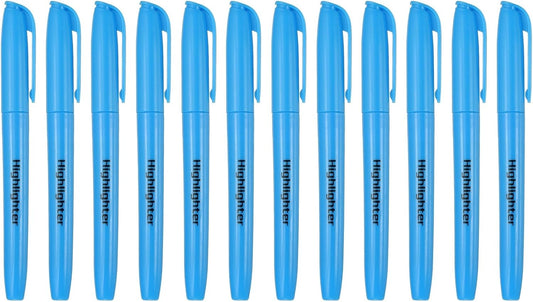 PATIKIL Purple Highlighter, 12 Pack High Lighters No Bleeds Highliters Pens Neon Clear View Bright Quick Dry Pocket Marker Pen Sticks Chisel Tip Cute for Books Office Adults Classroom