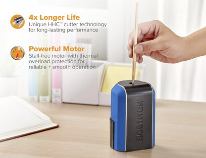 Bostitch Office Vertical Electric Pencil Sharpener, Powerful Stall-Free Motor, Prevents Over-Sharpening, Black