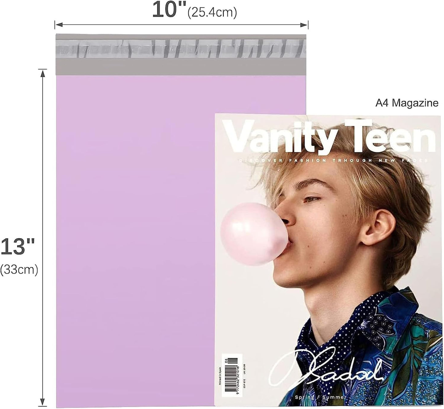 Fuxury Poly Mailers 14.5x19 Inch 50pc Shipping Bags for Small Business Mailing Envelopes for Clothing,Self Seal Shipping Envelopes Waterproof Poly bags Durable Packaging Bags Light Pink