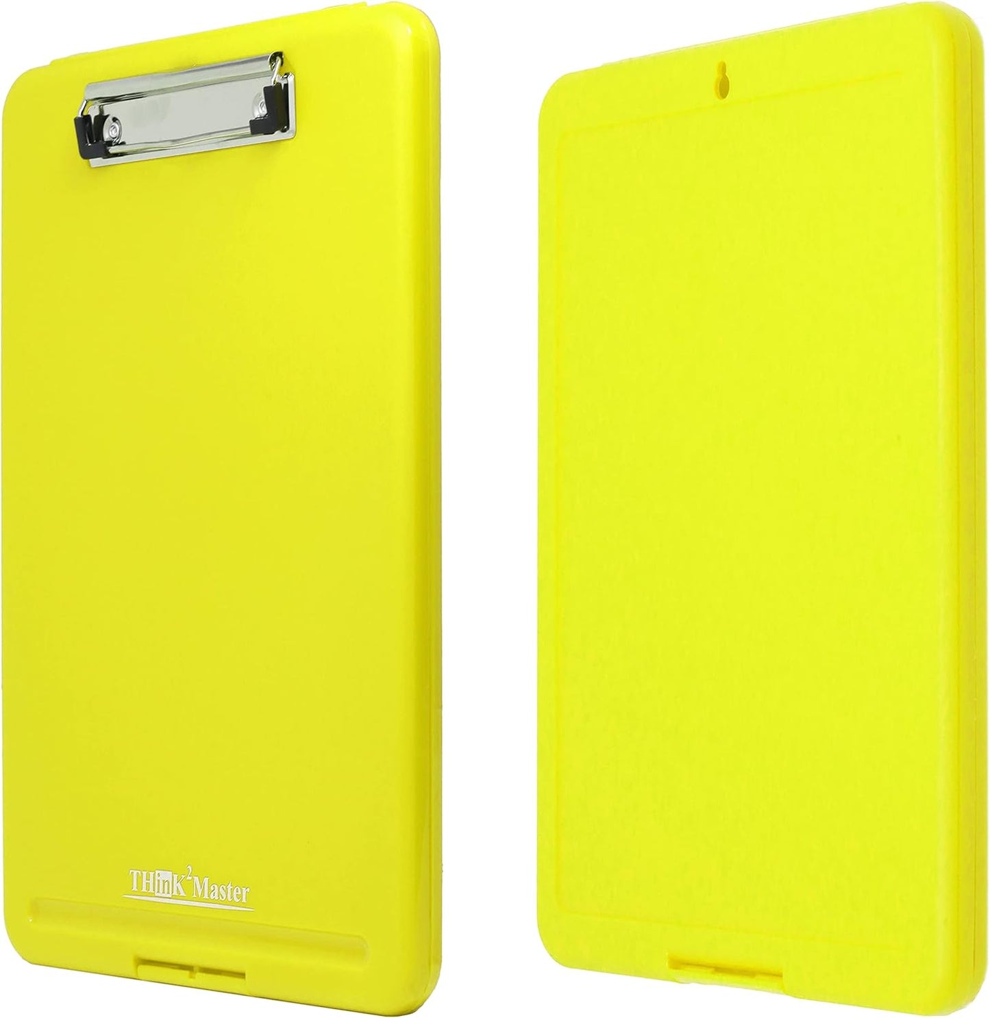 Think2Master Black Plastic Storage Clipboard. | 25% Heavier & 25% Sturdier| Heavy Duty and Won’t Flex or Bend Like Other Brands (Compare The Weight). Storage Compartment Holds 150 Letter Sized Paper.