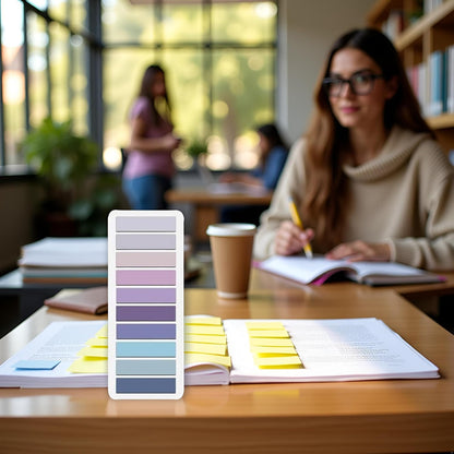 200 Pcs Sticky Index Tabs, Page Markers Notes Tabs Writable and Repositionable Book Flags Tabs Strip Index Tabs for Page Marking Classify File Notebooks and Writing Pads
