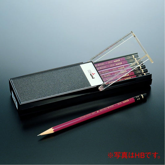 Uni Hi-Uni Wooden Pencil - 2B - Box of 12 (HU2B)