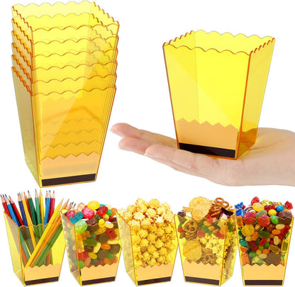 Mimorou 6 Pcs Teacher Gift Box Teacher Appreciation Gift Container Thank You Pencil Notebook Composition Book Crayon Candy Popcorn Holders for End of Year Graduation Party (Notebook)