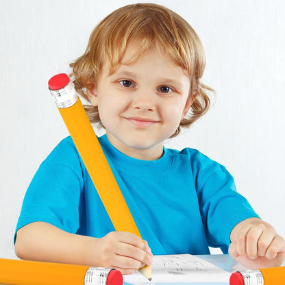16 Inch Wooden Large Jumbo Pencils Giant Big Funny Wood Pencil with Cap and Eraser Fun Novelty Gifts for Kids School Kindergarten Home Office Prop Supplies(Purple)