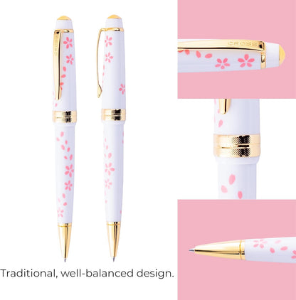 Cross Bailey Light Refillable Ballpoint Pen Presented in a Everyday Gift Box - Medium Point, Black Ink, Polished Green