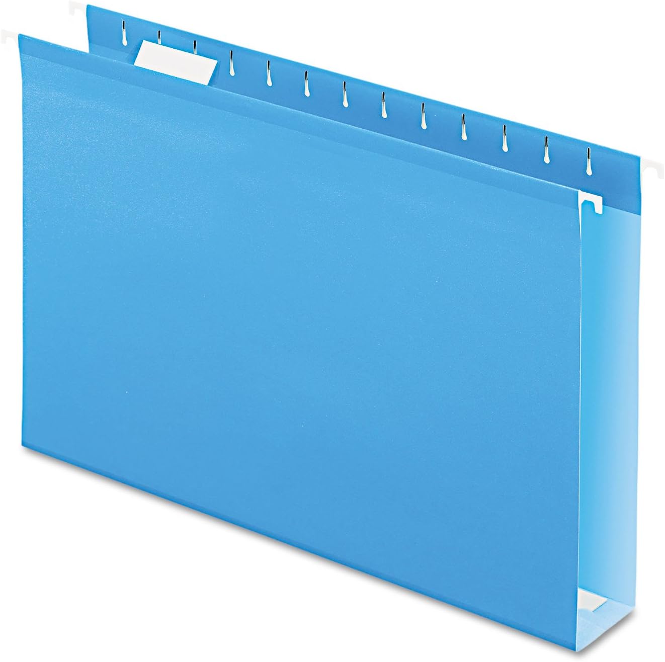 Pendaflex Extra Capacity Reinforced Hanging File Folders, 2", Legal Size, Red, 1/5 Cut, 25/BX (4153x2 RED)