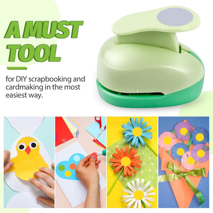 UCEC 2 Inch Circle Punch, Paper Punch, 2 Inch Hole Punch, Circle Hole Punch Cutters for Paper Crafts DIY Handmade Crafting Scrapbook Tools Cards Arts Fun Projects
