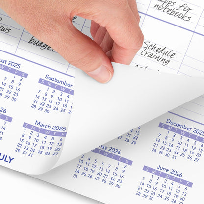 AT-A-GLANCE Wall Calendar 2026-2027 Planner, Academic 12-Month July-June, Monthly, 15-1/2" x 22-3/4", Ruled Daily Blocks (AY328)