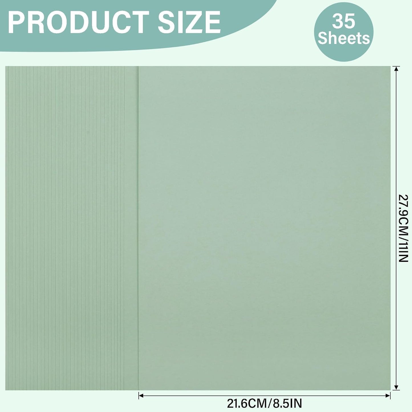 60 Sheets Morandi Mixed Colors Cardstock 8.5 x 11 Inch Card Stock Boho Paper 250GSM/92LB Thick Paper for Card Making Scrapbooking DIY Crafts UAP31MX60