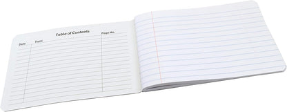 Pacon Junior Composition Book, 3/8" Ruled 5" x 7-1/2", 100 White Sheets , 6 Count