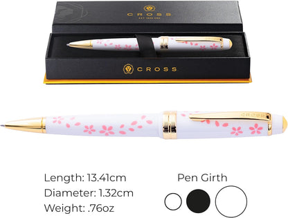 Cross Bailey Light Refillable Ballpoint Pen Presented in a Everyday Gift Box - Medium Point, Black Ink, Polished Green