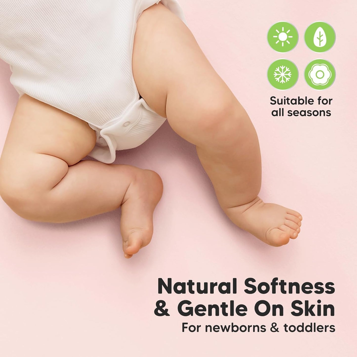 2-Pack Waterproof Crib Sheets for Boys, Girls - 52x28 Fitted Organic Cotton Baby Crib Sheets, Toddler Mattress Protector Cover, Washable, Soft & Durable Baby Bedding Essentials(Pine Grove)